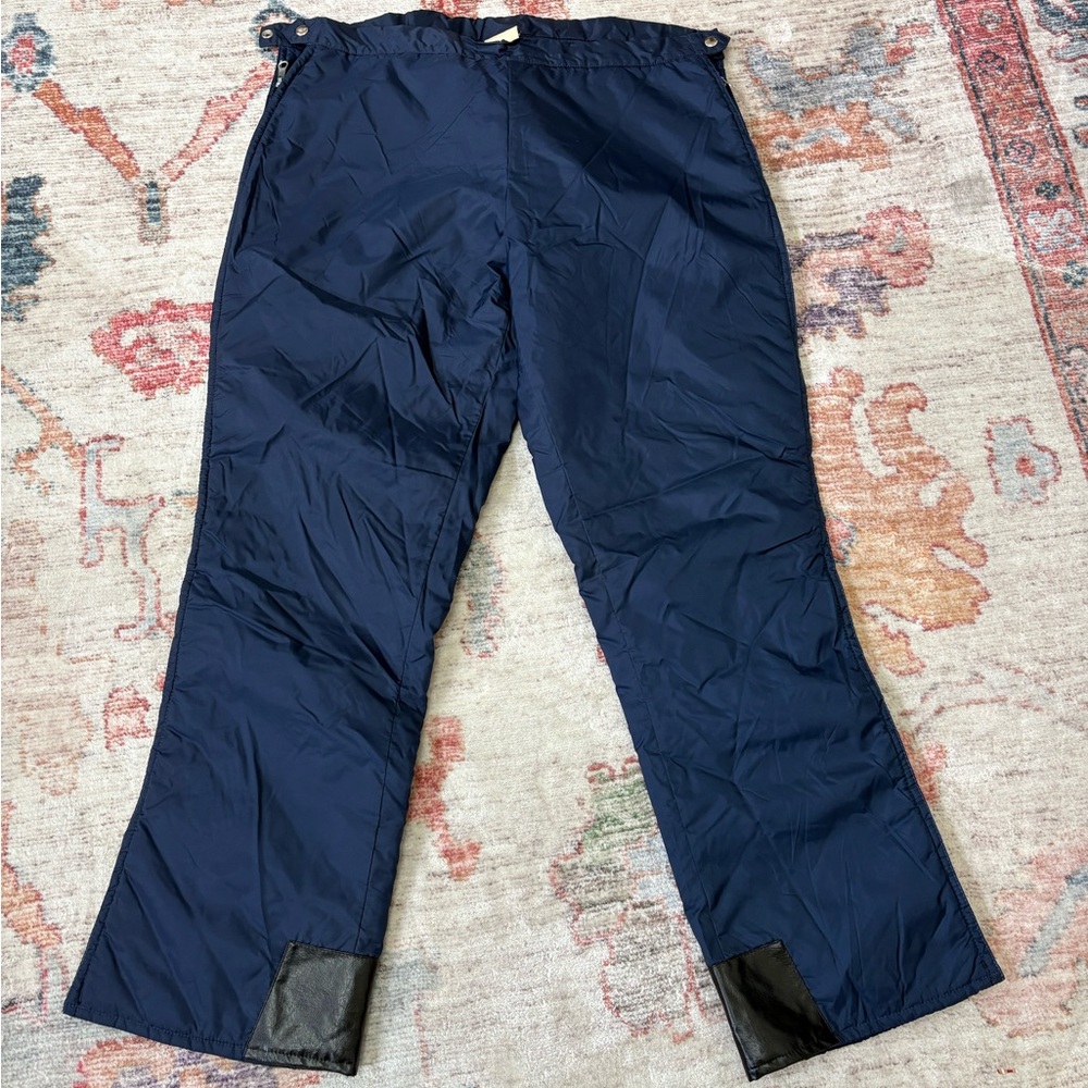 Vintage Rainier Active‎ Sportswear Intl Full Side Zip Insulated Pant Blue Large